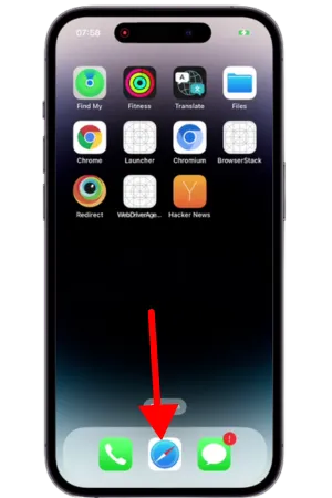 Home screen iPhone