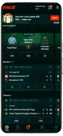 Pinco приложение с бонусом 120 процентов