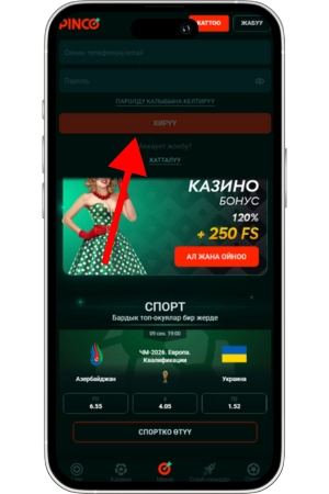 Log in casino Pinco